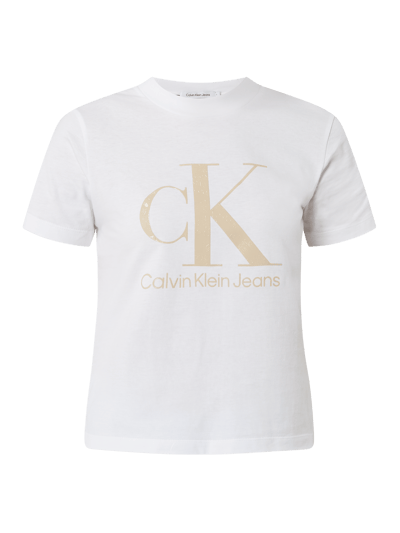 Calvin Klein Jeans T-shirt van katoen  Wit - 2