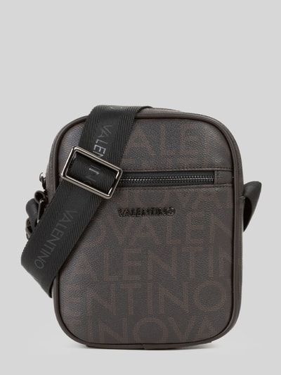 Valentino Bags Umhängetasche mit Label-Detail Modell 'KING' Dunkelbraun 1