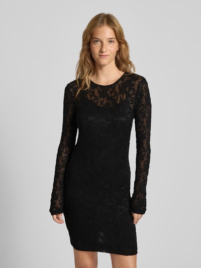Only Tailliertes Minikleid mit Spitzen-Detail Modell 'BLAISE' Black 4