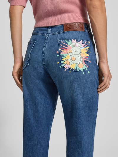 MAC Jeansy o kroju straight fit Niebieski 3