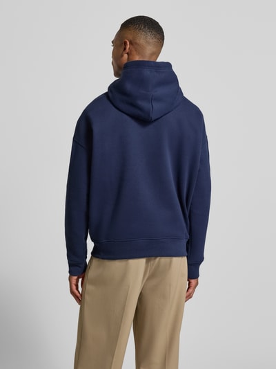 Polo Ralph Lauren Hoodie met labelstitchings en kangoeroezak Marineblauw - 5
