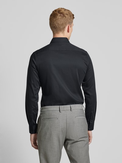 Eterna Slim fit zakelijk overhemd met haaikraag Antraciet - 5