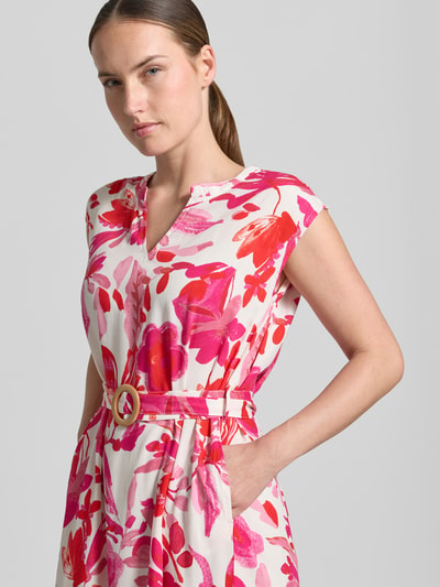 ZABAIONE Midikleid aus Viskose mit Gürtel Modell 'An44na' Pink 3