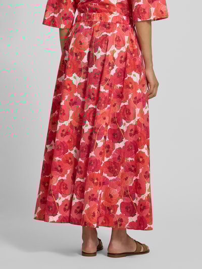 Drykorn Długa spódnica z elastycznym pasem model ‘QERIME’ Jasnoczerwony 5
