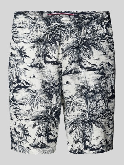 Tommy Hilfiger Regular Fit Bermudas aus reinem Leinen Modell 'MERCER' Marine 2