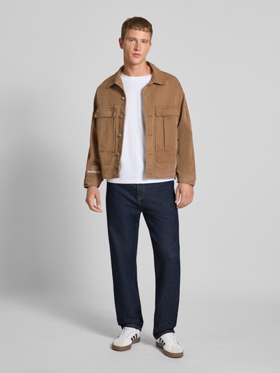 Carhartt Work In Progress Jeansy z wpuszczanymi kieszeniami model ‘AARON’ Jeansowy niebieski 1