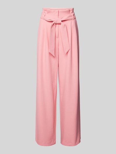 Marc Cain Wide Leg Stoffhose mit Bundfalten Pink 1