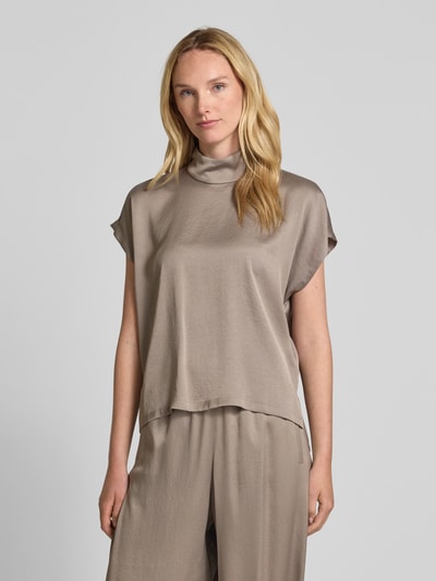 Drykorn Blouseshirt met opstaande kraag Taupe - 4