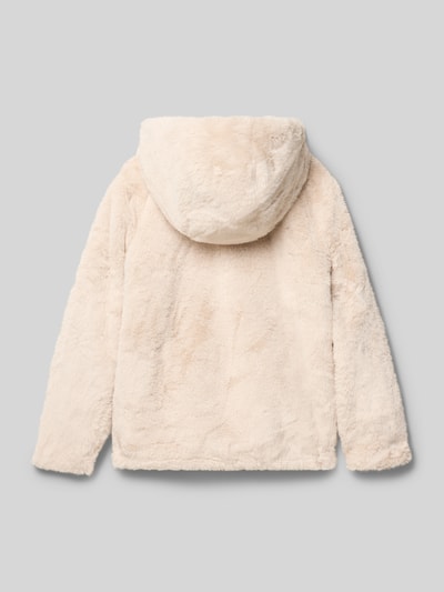 Garcia Regular Fit Winterjacke mit Kunstfellbesatz Ecru 3