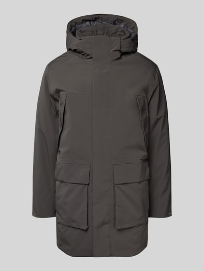 Jack & Jones Premium Parka mit Kapuze und Pattentaschen Modell 'MOON' Mittelgrau 2