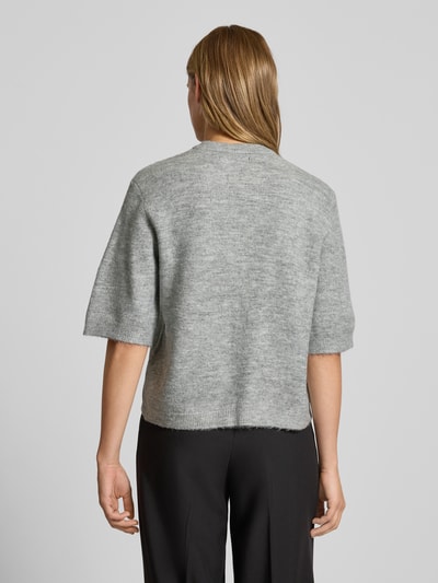 Only Loose Fit Strickjacke mit Schleifen-Detail Modell 'SIMONI' Mittelgrau Melange 5