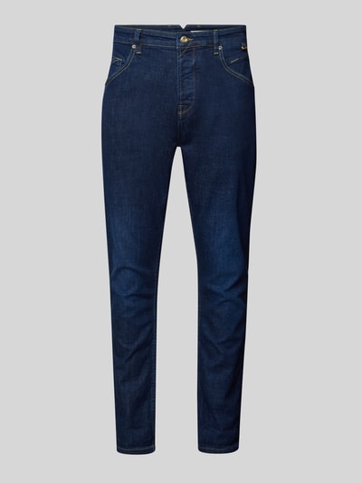 GABBA Tapered Fit Jeans im 5-Pocket-Design Modell 'Alex' Marine 1