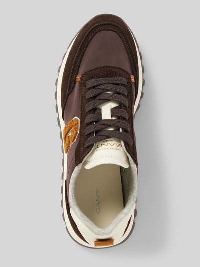 Gant Sneakers met labeldetails, model 'CAFFAY' Chocoladebruin - 3