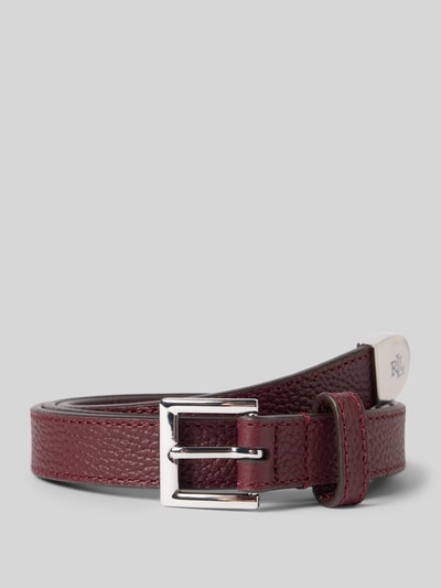 Lauren Ralph Lauren Gürtel aus Rindsleder mit Dornschließe Dunkelgrau 1