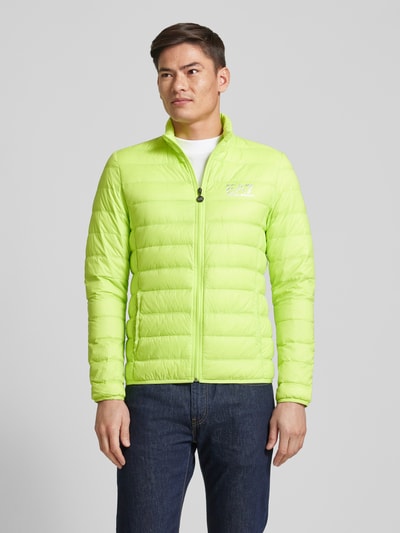 EA7 Emporio Armani Daunenjacke mit Label-Print Neon Gruen 4