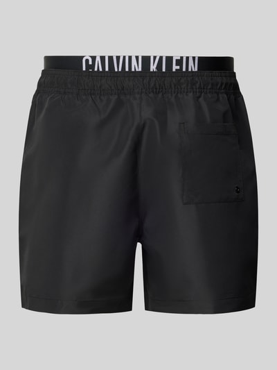 Calvin Klein Underwear Regular Fit Badeshorts mit Label-Print Black 3