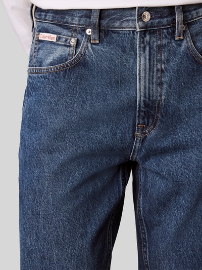 Calvin Klein Jeans Straight Fit Jeans aus reiner Baumwolle im 5-Pocket-Design Jeansblau 3