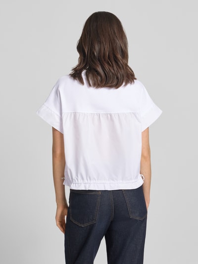 Marc Cain t-shirt met steekzak aan de zoom Wit - 5
