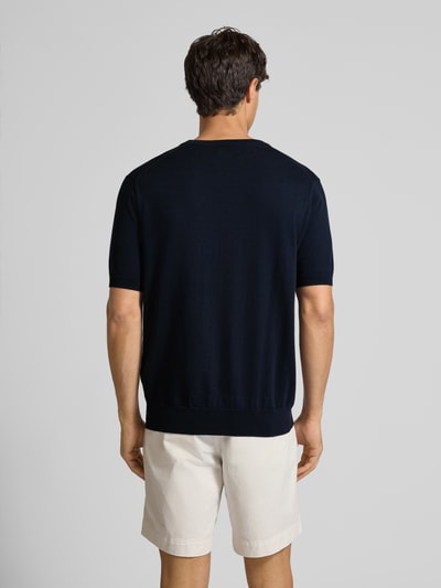 Polo Ralph Lauren Gebreid shirt met ronde hals en labelstitching Marineblauw - 5