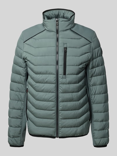 Tom Tailor Regular Fit Steppjacke mit Reißverschluss Oliv 2