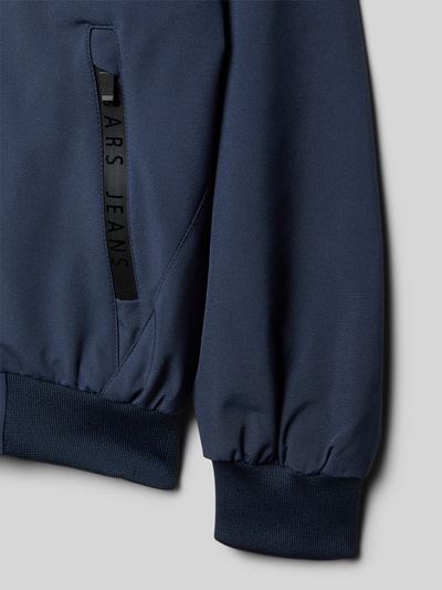Productfoto, Regular fit jas met capuchon model 'Jorym' van CARS JEANS, elastische mix, ritszakken, zachte textuur, diepe marineblauw.