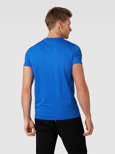 Lacoste T-Shirt in unifarbenem Design Modell 'Supima' Royal 5