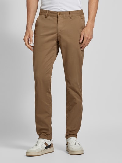 ALBERTO Stoffen broek met Franse steekzakken, model 'Lou' Beige - 4