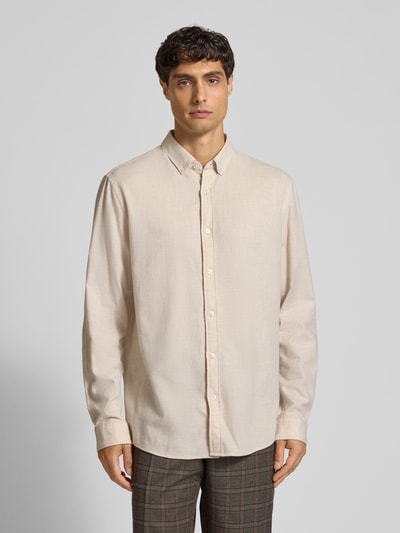 MCNEAL Regular Fit Freizeithemd mit Button-Down-Kragen Sand 4