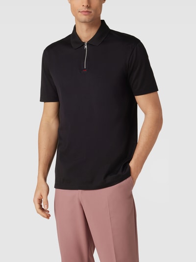 HUGO Regular Fit Poloshirt mit Label-Patch Black 4