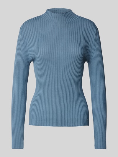 More & More Strickpullover mit U-Boot-Ausschnitt Rauchblau 1