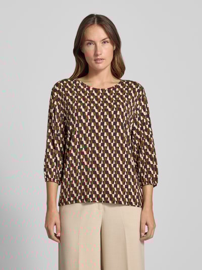 Christian Berg Woman Longsleeve mit 3/4-Arm Cognac 4