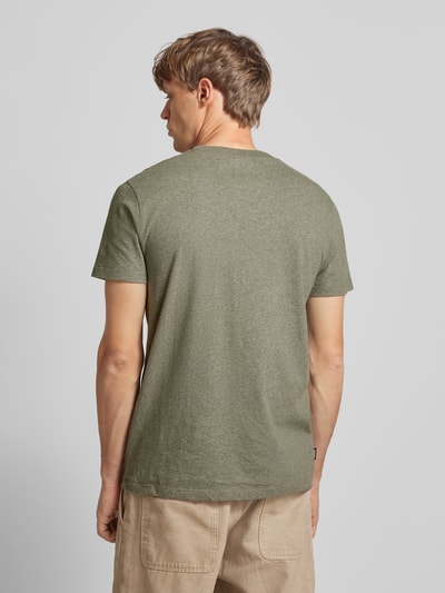 Superdry T-shirt met labelstitching Lichtgroen - 5