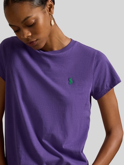 Polo Ralph Lauren Regular Fit T-Shirt aus reiner Baumwolle  Lila 3