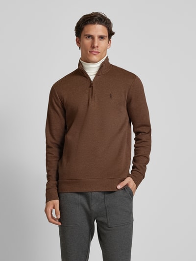 Polo Ralph Lauren Sweatshirt mit Troyer-Kragen Hazel Melange 4