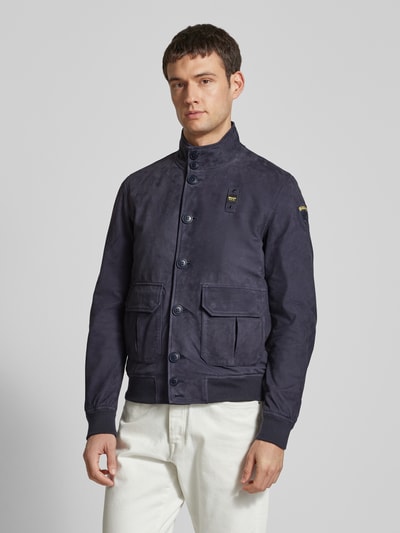 Blauer Usa Blouson mit Stehkragen Modell 'ATHOL' Marine 4