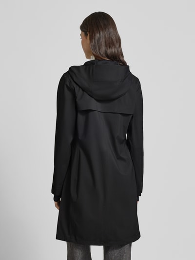 Rains Regular fit Lange jas Duimlussen Model 'Suva' Zwart - 5