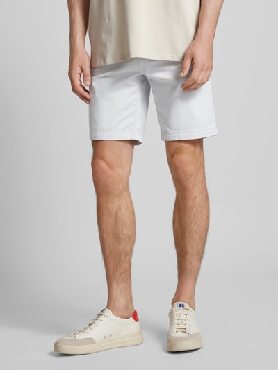 BOSS Orange Slim Fit Chinoshorts mit Gürtelschlaufen Hellgrau 4