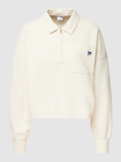 Puma Longsleeve mit Strukturmuster Modell 'Downtown' Sand 2