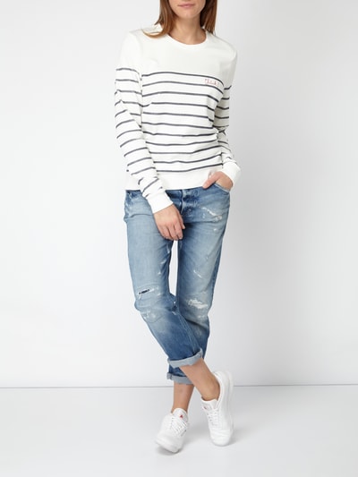 Armedangels Sweatshirt mit Streifenmuster Offwhite 1