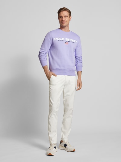 Polo Sport Sweatshirt mit Label-Print Lavender 1