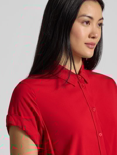 Samsøe Samsøe Relaxed Fit Bluse aus Viskose-Elasthan-Mix Modell 'MAJAN' Rot 3