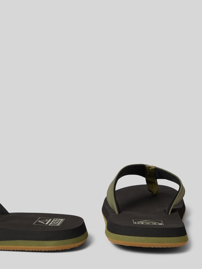 REEF Zehentrenner mit Label-Details Modell 'The Layback' Oliv 2