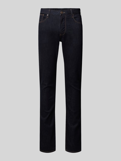 Emporio Armani Slim Fit Jeans mit Logo-Applikation Jeansblau 2