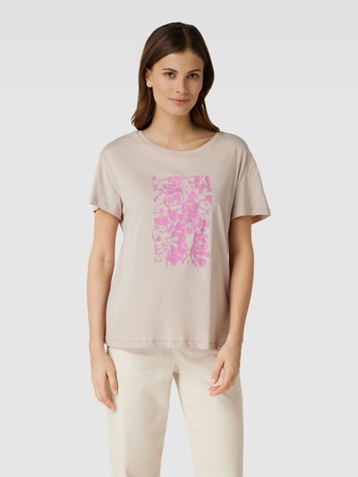 Armedangels T-Shirt mit Motiv-Print Modell 'NEELA FLORAL' Taupe 4