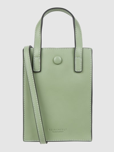 Seidenfelt Tote Bag in Leder-Optik Modell 'Bente'  Mint 2