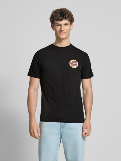 SANTA CRUZ T-shirt met labelprint Zwart - 4