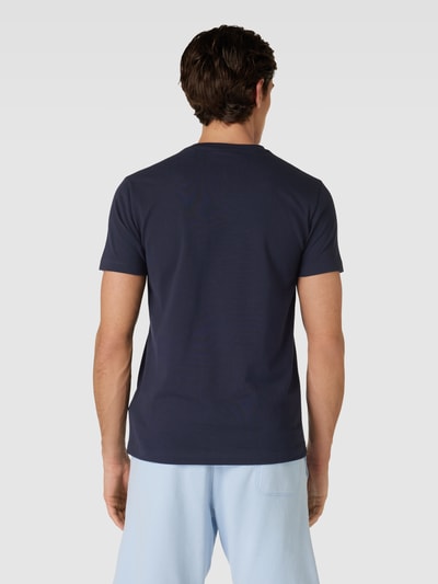 Gant T-Shirt mit Label-Stitching Marine 5