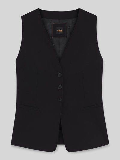BOSS Orange Slim Fit Weste mit 3-Knopf-Verschluss Black 2