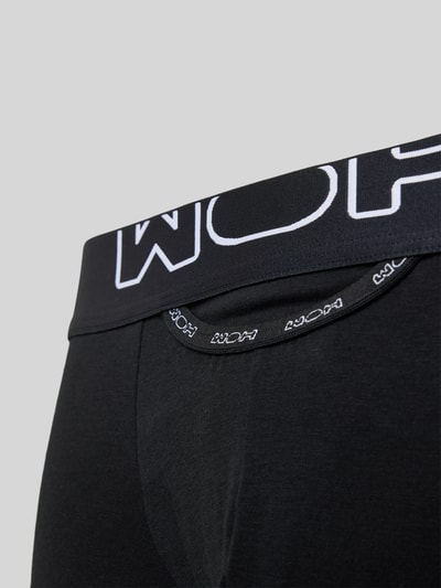 WOH Boxershort met elastische band met label Zwart - 2