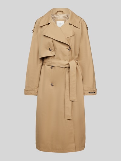 Pepe Jeans Trenchcoat mit Bindegürtel Modell 'BIANCA' Beige 2